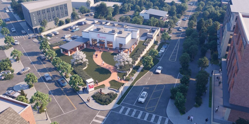 Chick-fil-a Downtown Decatur Rendering